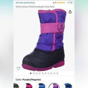 Kamik Toddler Winter Boots Size ) Purple/Magenta